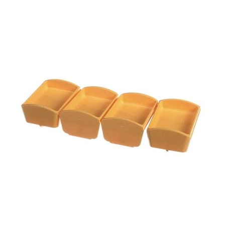 Server Portion Tray, .82 Fl Oz Yel, 4 Pack 88845